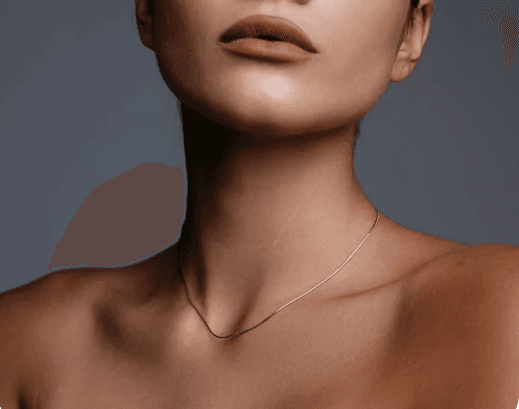 Цепочка женская, родированное серебро 925 плетение "Снейк" - 2