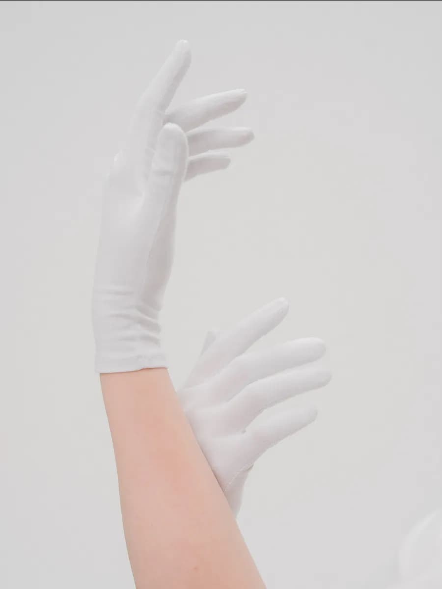 Перчатки тонкие хлопковые - 1