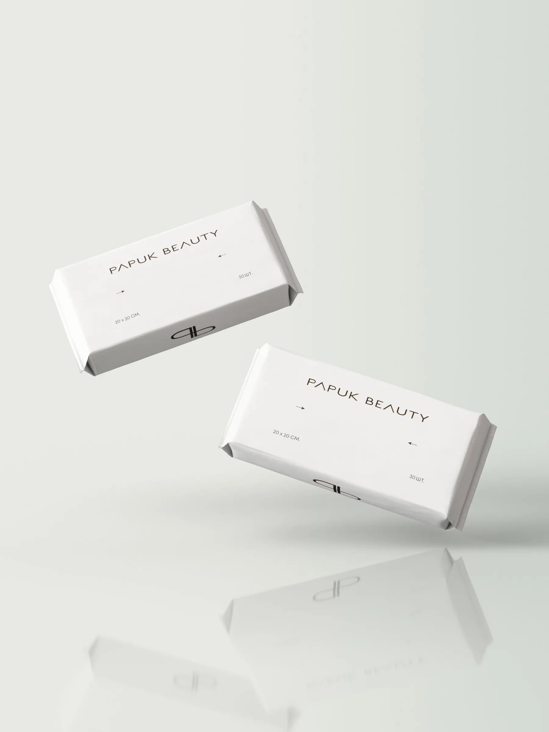 Одноразовые полотенца PAPUK BEAUTY хлопковые салфетки для лица, 80шт. - 4