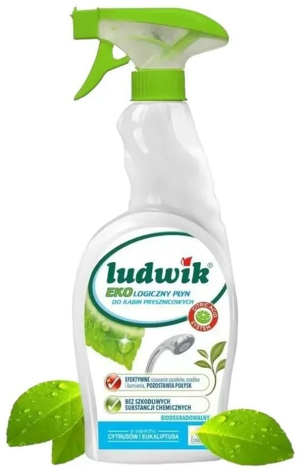 Средство для мытья душевых кабин и ванной комнаты LUDWIK экологическое 750 мл./в уп.6шт(Польша) - 1