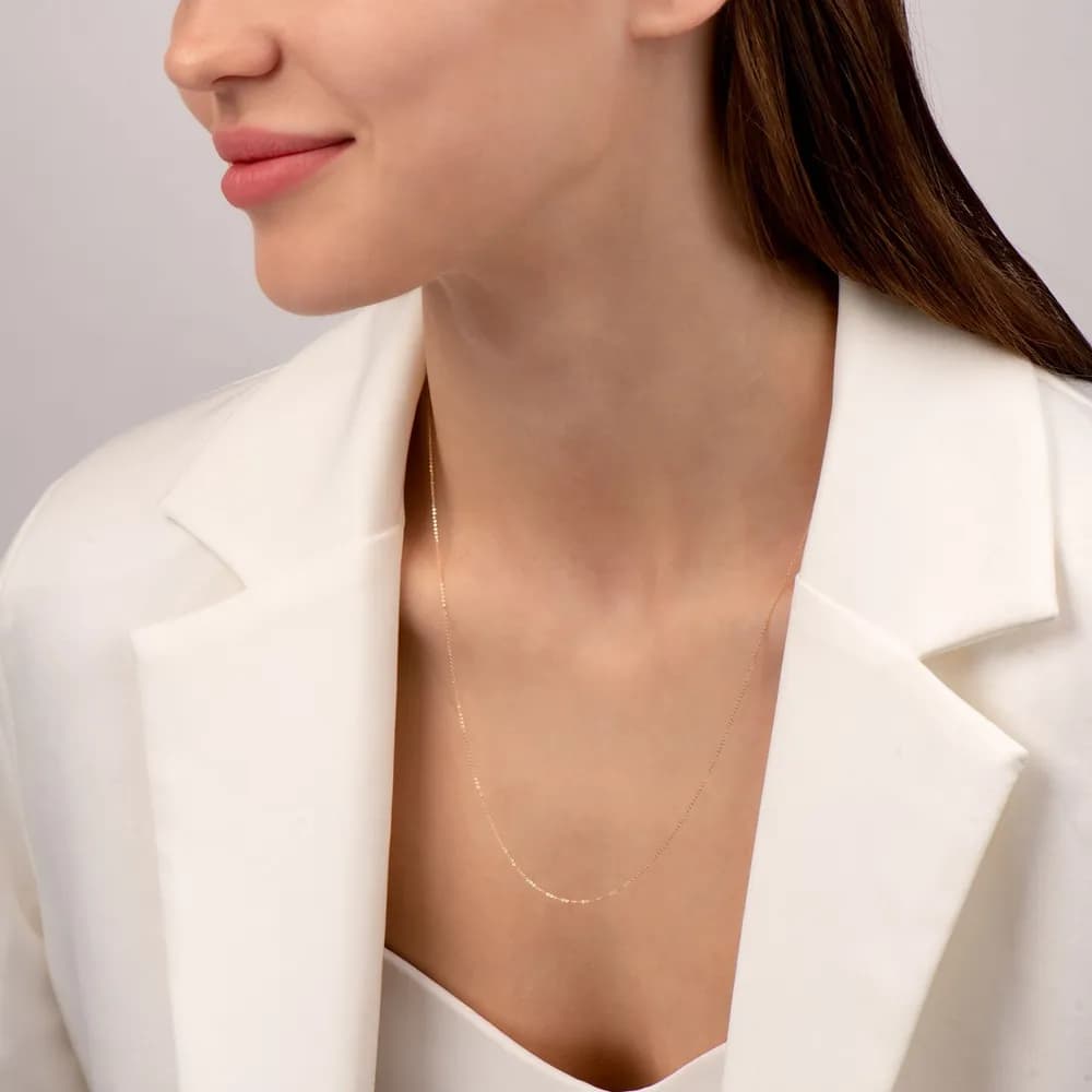 Цепочка на шею золотая 585 пробы - 2