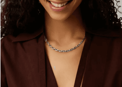 Серебряная цепочка 925, цепь серебро плетение якорь - 1