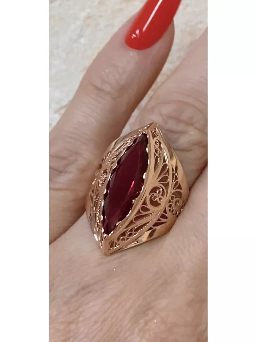 Золотой перстень МАРКИЗ 585 пробы - 1