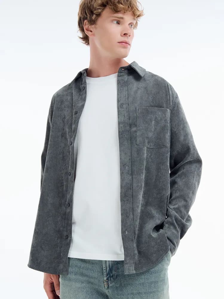 Теплая мужская рубашка - 1