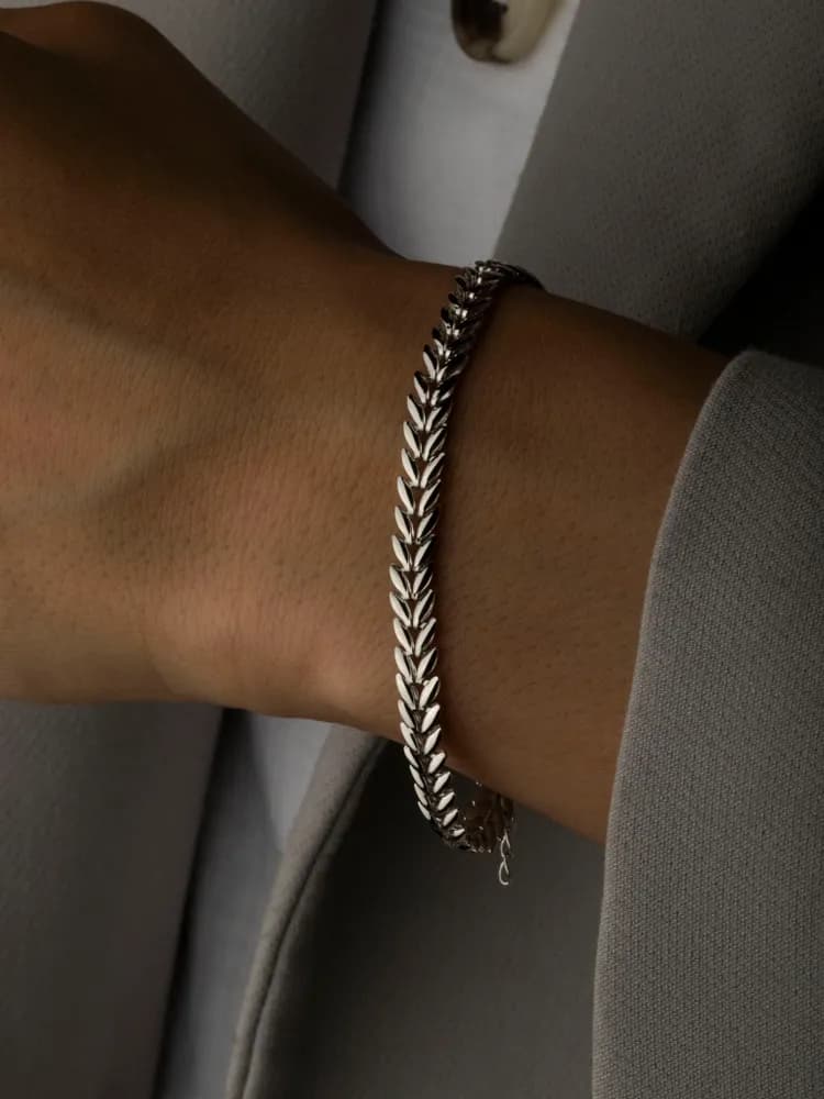 Браслет серебряный - 2