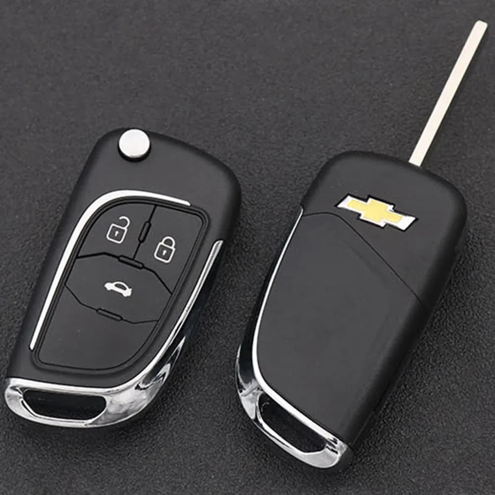 Складной выкидной ключ-брелок для автомобилей, 3 кнопки - 4