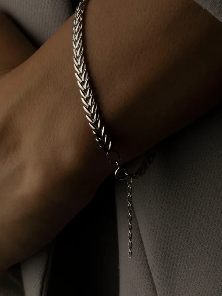 Браслет серебряный - 4