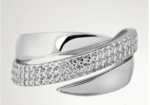 Кольцо женское серебро с фианитами SVETLOV - 2