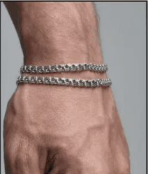 Мужской серебряный браслет - 1