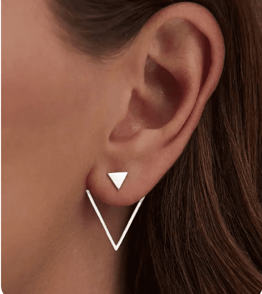 F-Jewelry Серьги гвоздики серебро 925 трансформеры - 1