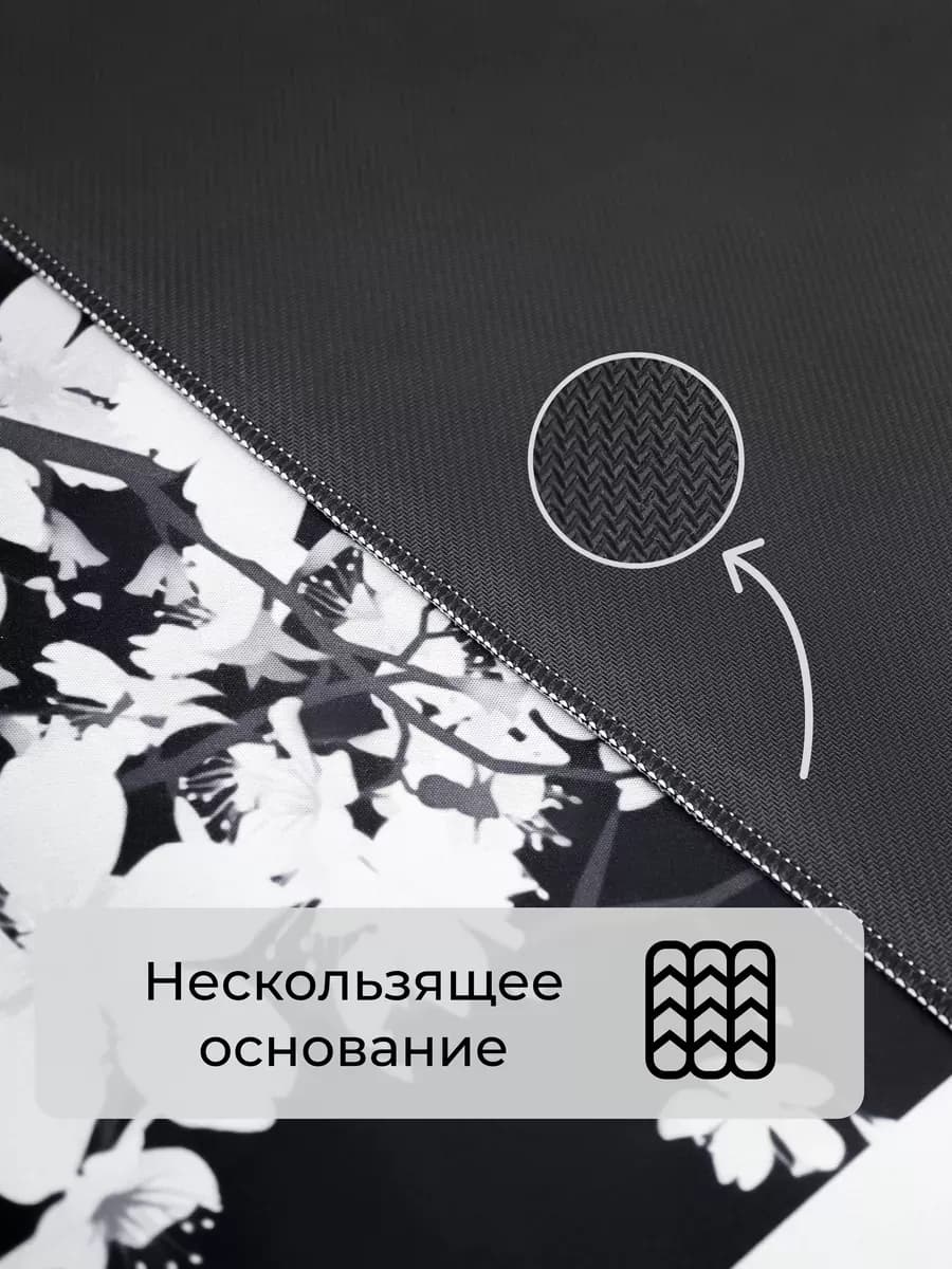 Игровой коврик для мыши большой, XL, белый, серый - 2