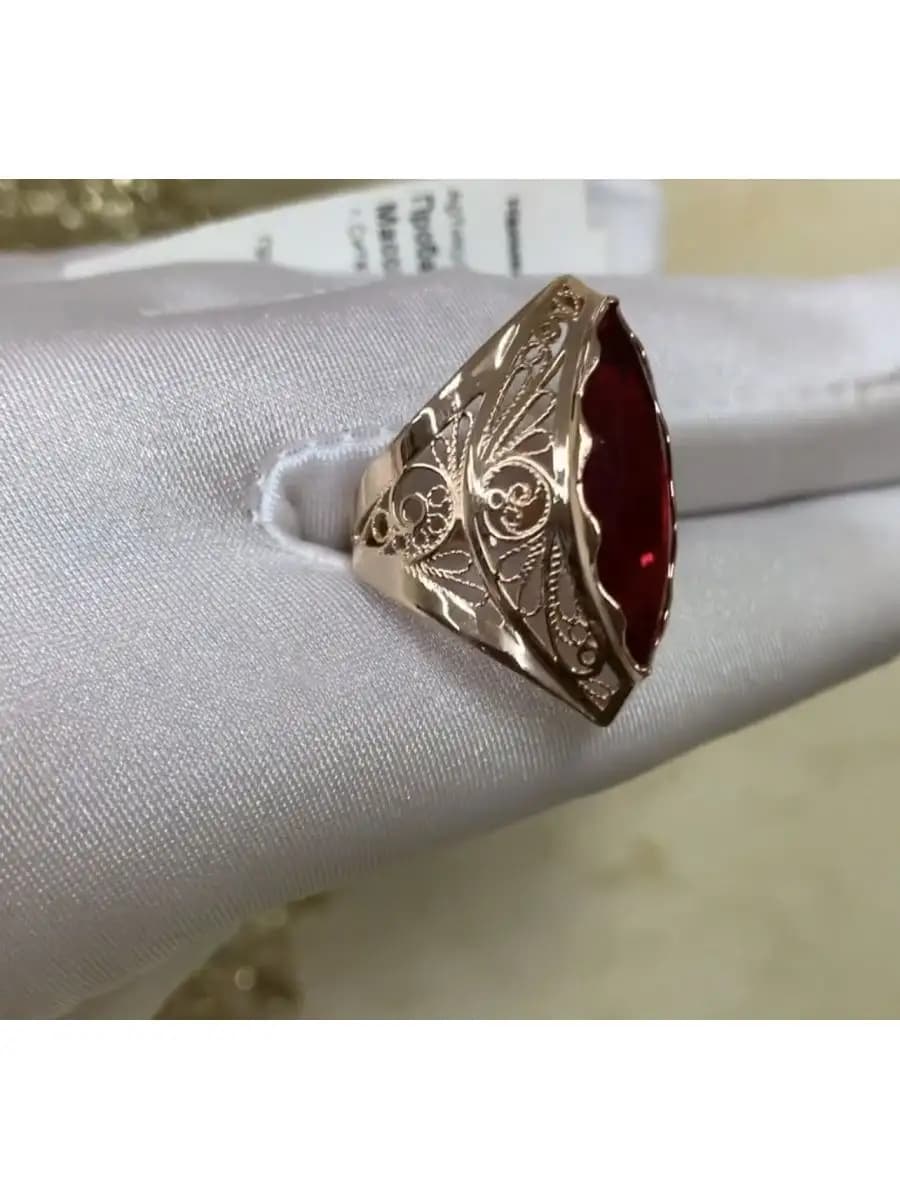 Золотой перстень МАРКИЗ 585 пробы - 4